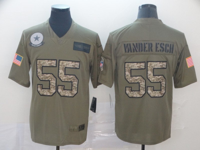 Men's Dallas Cowboys Leighton Vander Esch #55 Brown Jersey